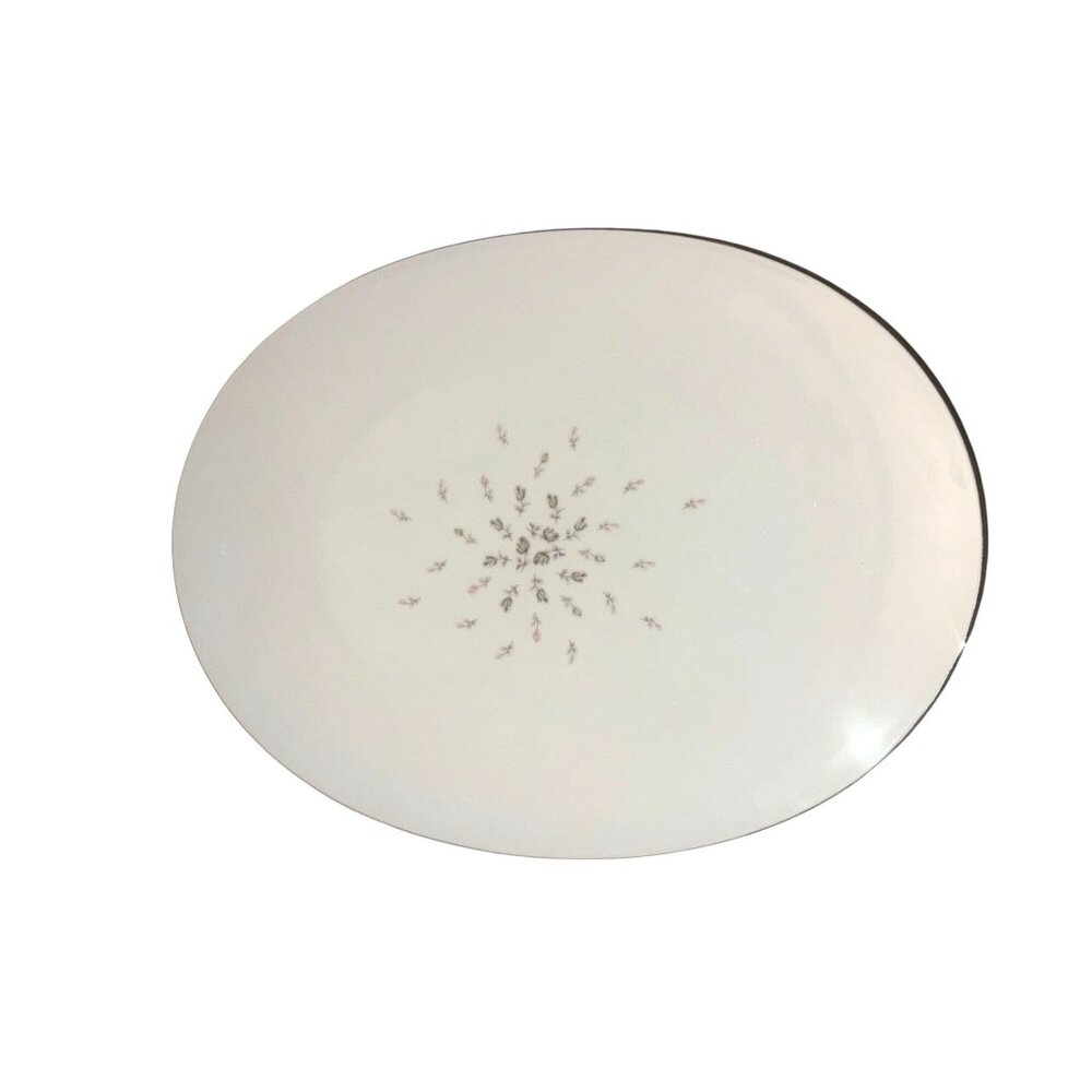 Vintage Petite bouquel  China Oval Serving Platter